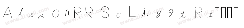 AlexonRR Sc Light Re字体转换
